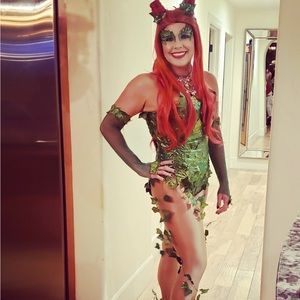 Handmade Poison Ivy Halloween/Comic-Con costume size 8 to 12